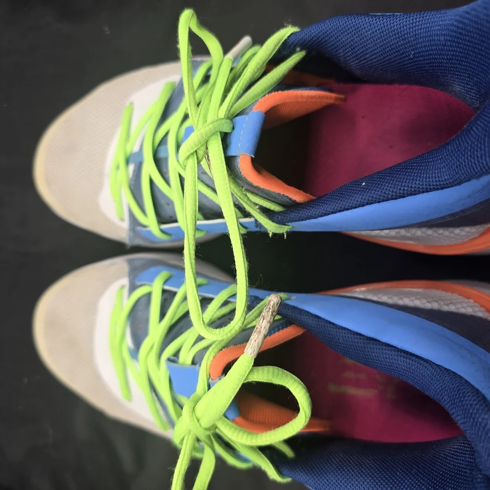 Under Armour Blue‎ and Orange Athletic Shoes Performance Design